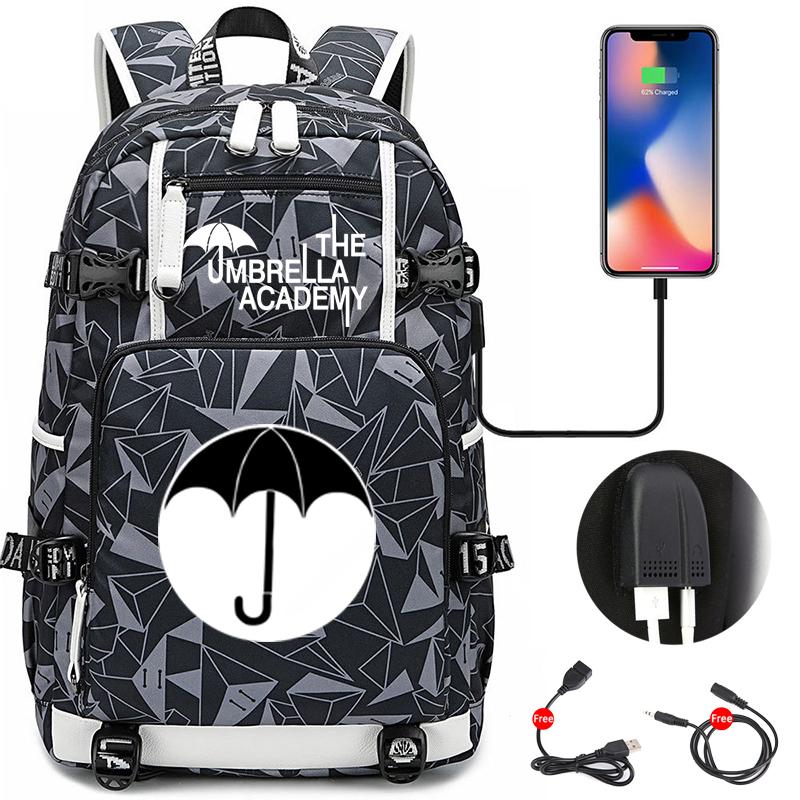 The Umbrella Academy Backpack travel backpack student backpacks USB