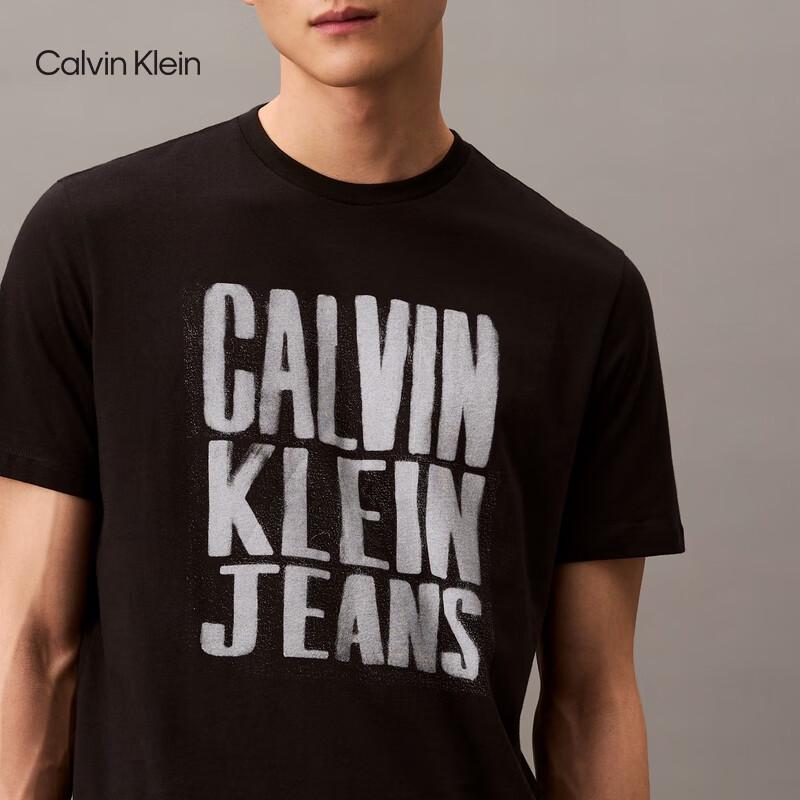 Calvin Klein Jeans Unisex CK Print Cotton Knit T-Shirt