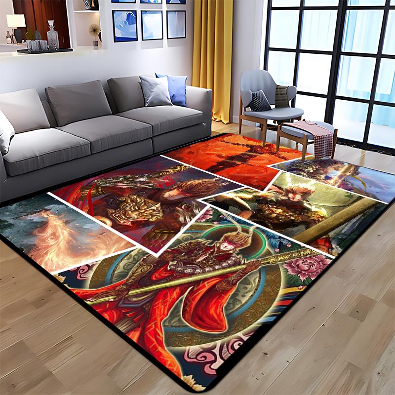 Sun WuKong Monkey King Printed Carpet for Living Room Large Area Rug Soft Mat E-sports Chair Carpets Alfombra Gifts Dropshopping
