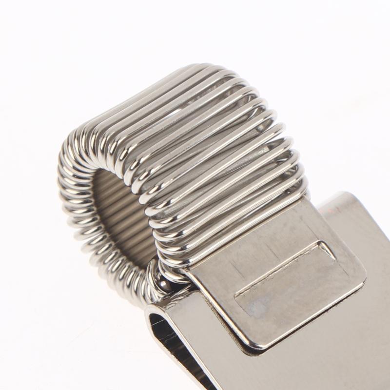 1/3/5Pcs Multifunctional Telescopic Spring Electroplating Pen Clip Notepad Portable Spring Pen Slot Fixed Stationery Accessories