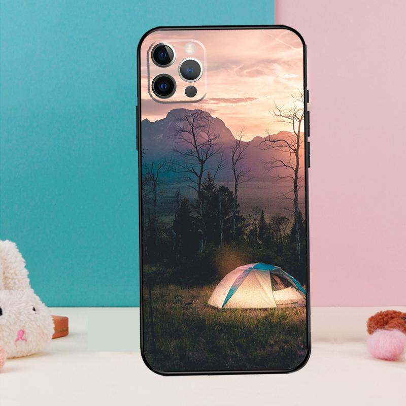 Camping Nature Phone Case For iPhone 17 Air 16 14 13 12 11 15 Pro Max 12 13 mini 15 16 Plus 16e Cover Coque