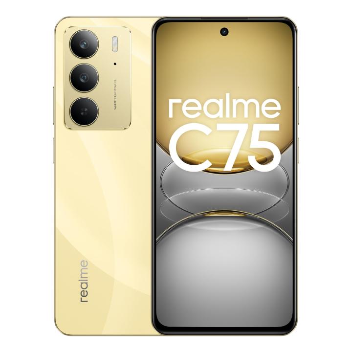 Realme C75 6000mAh Battery 45W Fast Charging IP69 Waterproof Rugged Smartphone 6.72" 90Hz Display