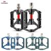 PROMEND MTB Bicycle Pedal Anti-Slip Double DU Bearings Lightweight Aluminum Alloy Pedal Wide Platform Pedals Mountain Bike Parts
