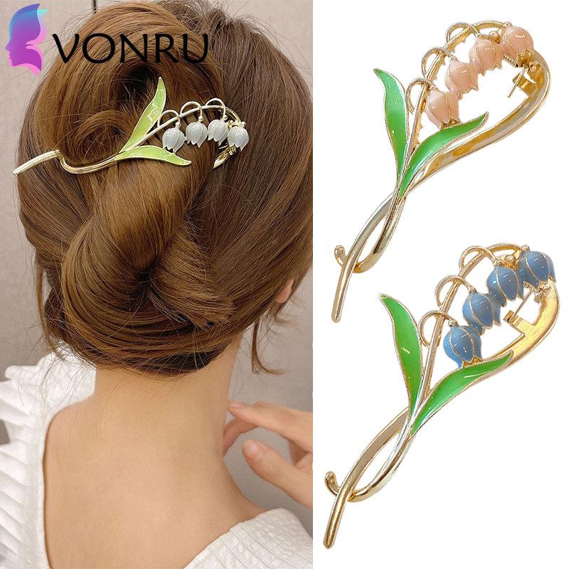 

Molans, элегантная шпилька «Ландыш», металлические заколки для волос в форме клубники, милые коготки для волос, модные аксессуары для волос, головные уборы