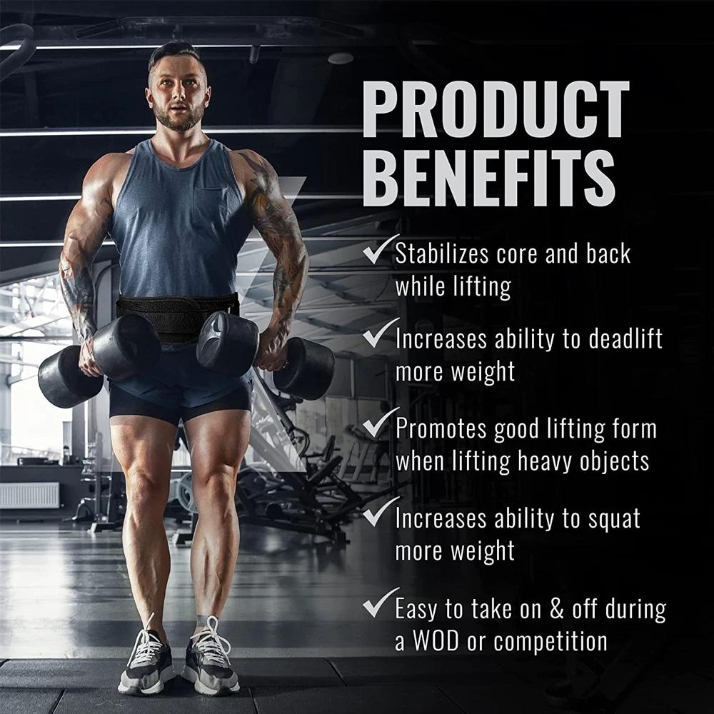 Ceintures de Taille d'Haltérophilie Fitness Sport Soutien Lombaire Dorsal Entraînement Gymnastique, Force Athlétique, Entraînement de Force, Squat, Haltérophilie