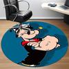 1pc Popeye Sailor Office Round Area Rug, Bedroom Living Room Home Decor, Room Deco,  Offic a1016063