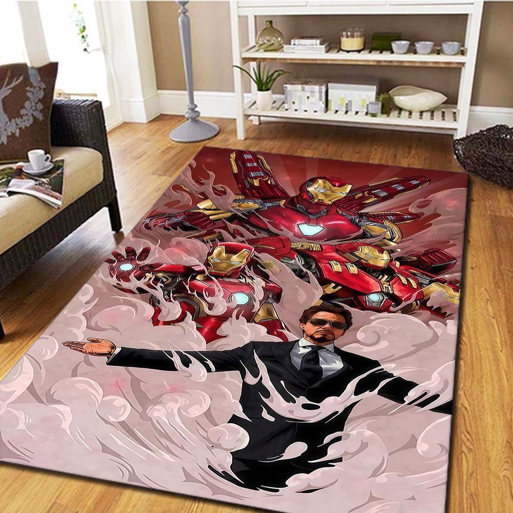 Iron Man Bedroom Carpet, Digital Printing Floor Rug, Home Decor Movie Mat, Living Room Play Mat -HYQ37