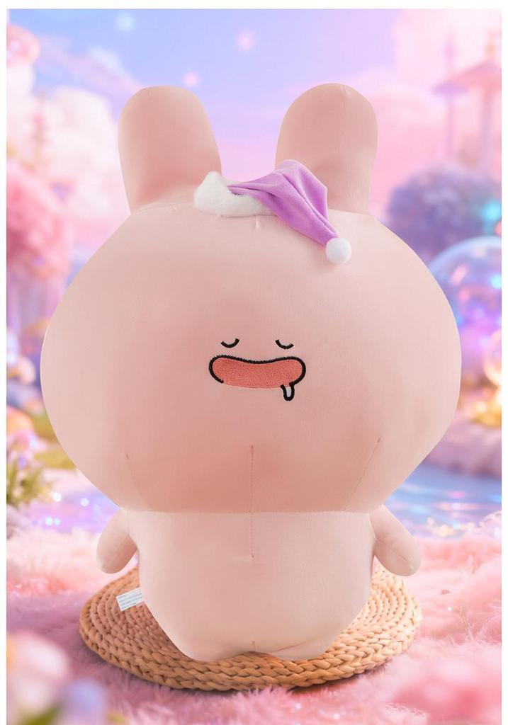Asa Mimi Plush Toy - Cute Sleep Companion, Soft Cartoon Rabbit Cushion Gift for Girls