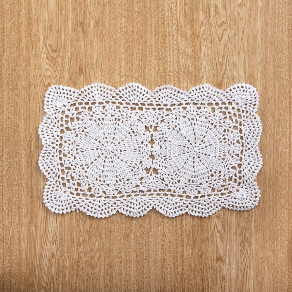 

Crochet Cotton Crochet Doilies 30X45CM Cotton Doilies New Lace Placemats