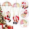 Frohe Weihnachten Elektrischer Tanzender Weihnachtsmann Puppe Fallschirm Weihnachtsmann Anhänger Weihnachten Party Dekoration