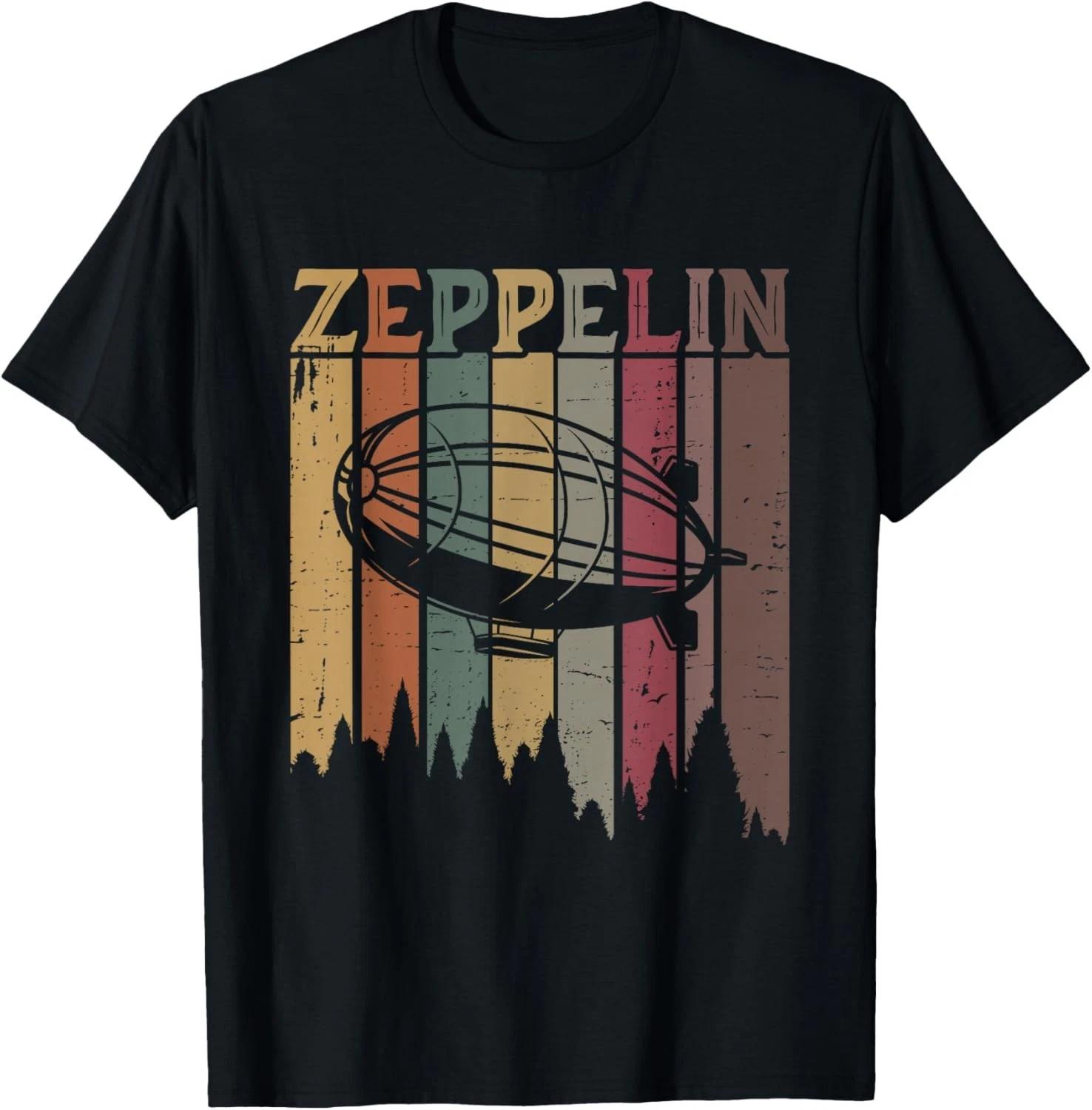 

Retro Zeppelin 70s 80s Dirigible Airship Zepelin Zepplin Gift Unisex T-Shirt 4XL