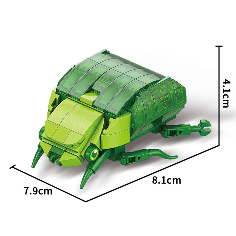 Insect World Animals Figures Ladybug Bee Dragonfly Butterfly Mantis Micro Building Blocks Bricks Kits Toys For Children Gifts