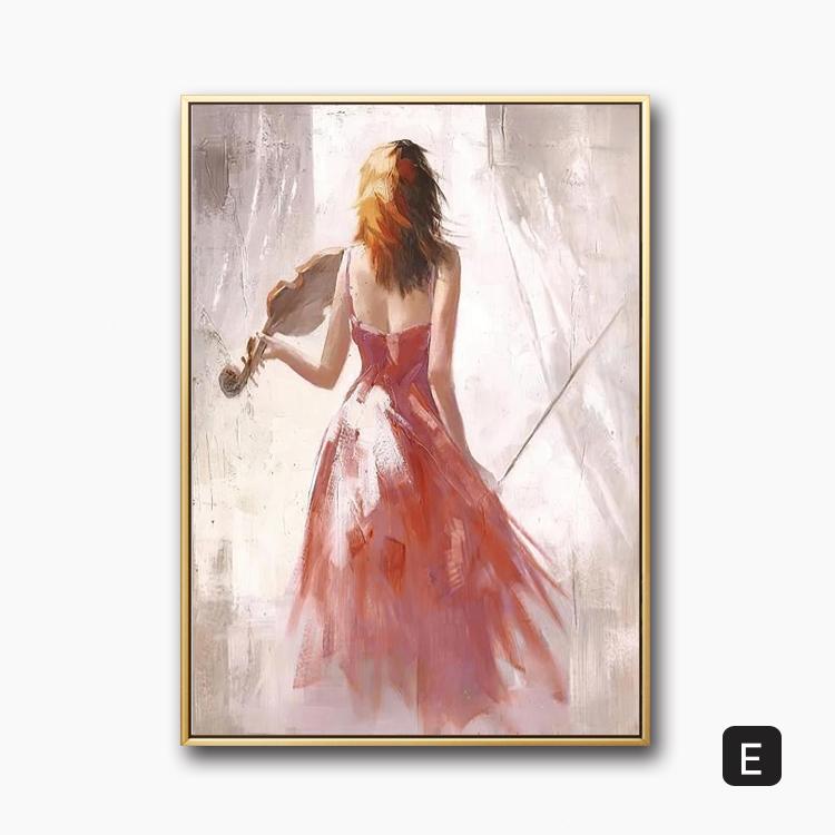 Modern Canvas Painting Ballet Girl Poster Dancing Girl Posters and Prints for Living Room Bedroom Home Decor Wall Art Cuadros