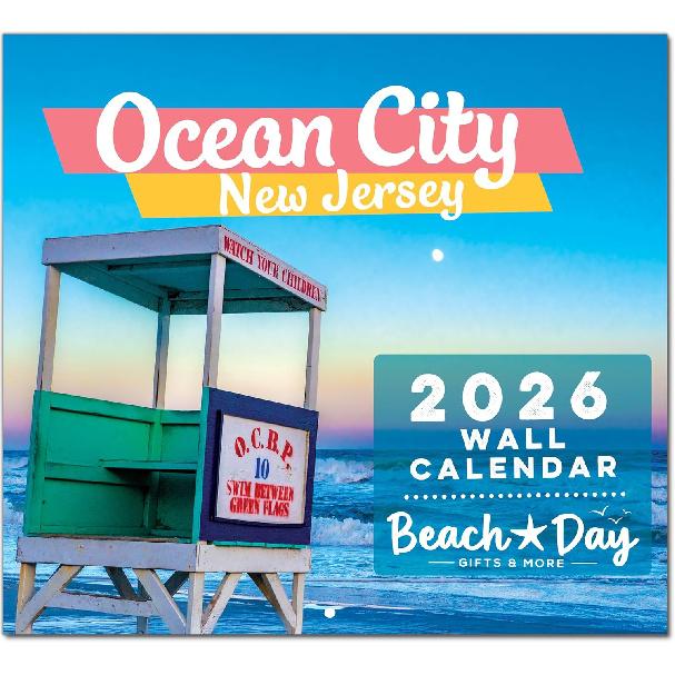 Ocean City 2026 Wall Calendar - 12 beautiful scenes across Ocean City, New Jersey (NJ) - 7th Annual Edition - 11  x 17  - Perfect for any O.C.