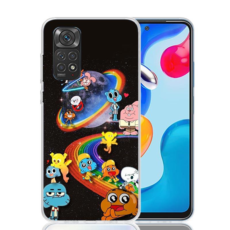 Custodia Telefono Il Fantastico Mondo di Gumball Per Xiaomi Redmi Note 13 14 15 Pro Plus 12S 12 14S 11S 11E 10 10S 11 11T 5G 4G Cover Coque