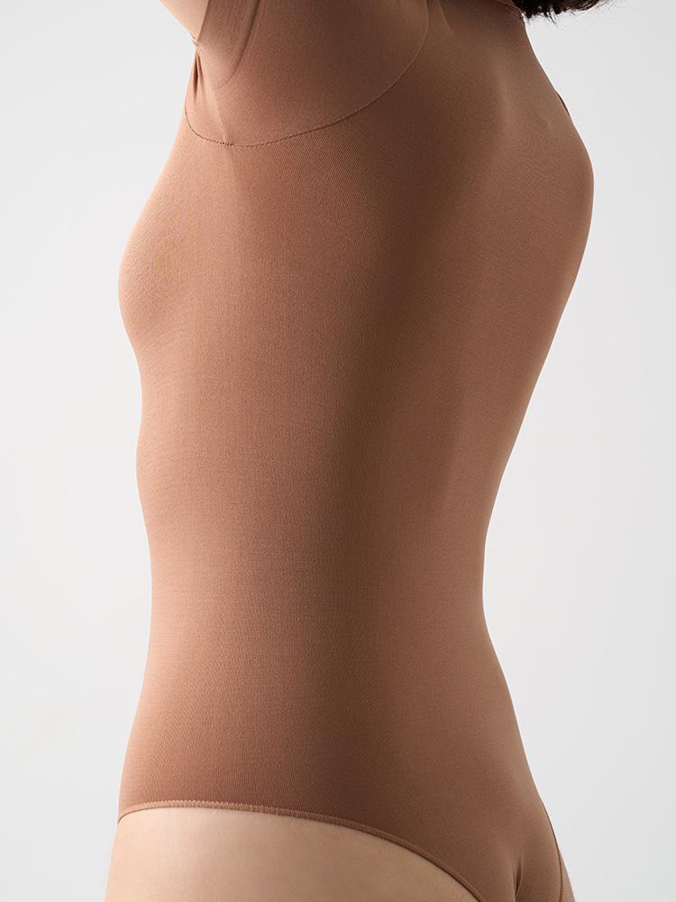 Seamless Short Sleeve Yoga Bodysuit - Nude Feeling