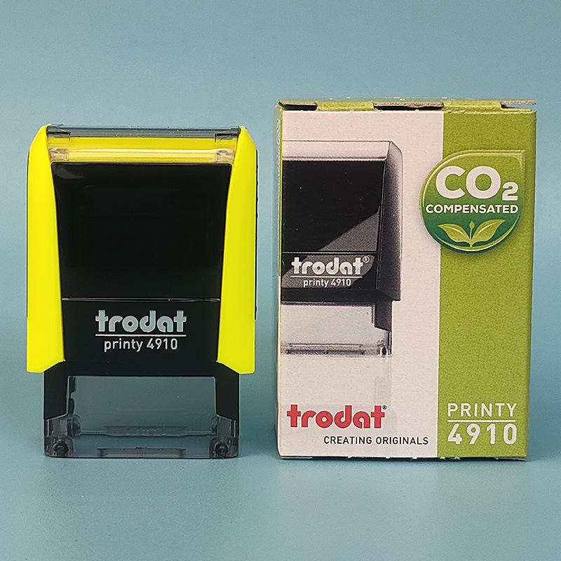 Trodat Austria Self-Inking 4910 Unengraved Square Text Stamp