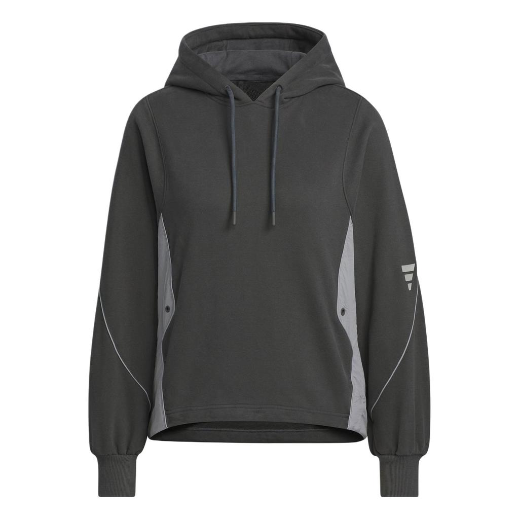Adidas FW24 FUSTL Series W P SWT3 Sports Casual Hooded Pullover Long Sleeve Sweatshirt Women Sweatshirt Carbon-Black JM6224