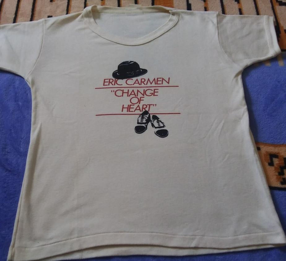 Rare Eric Carmen Change Of Heart Arista Cotton T-Shirt Full Size EG416 S