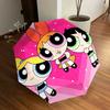 1 Stück Powerpuff Girls, Zeichentrickfiguren-Thema, Hochwertiger Regenschirm, Automatisches Öffnen und Schließen, Multifunktionaler Regenschirm G0811059