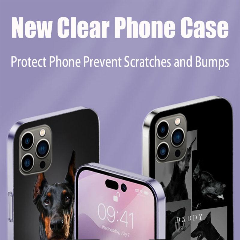 Animal Dachshund Doberman Dog Phone Case For Apple Iphone 16E 16 17 Pro Max Air 15 Pro 14 Plus 12 13 Mini Cover Cute Fun