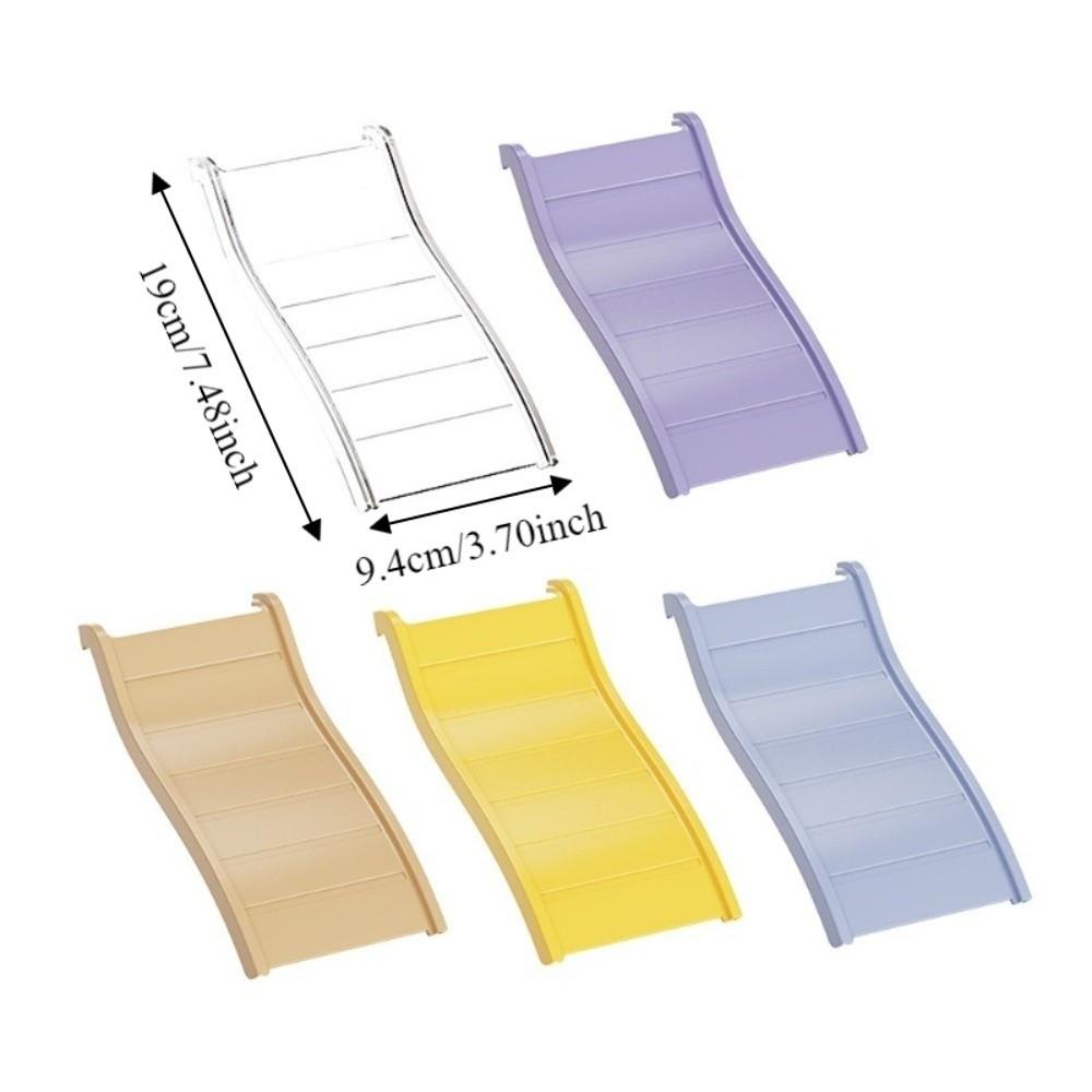 Creative Colorful Hamster Climbing Ladder Interactive Wave Shape Guinea Pigs Bridge Decorative Hedgehog Ladder Small Animals