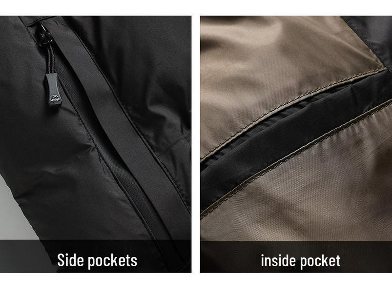 2025 Men's Thickened Warm Winter Cotton Jacket - Casual Cold-Proof Outerwear Vest