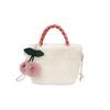 Furry Purse Winter Fluffy Bags for Women Fuzzy Tote Bag Faux Fur Purses Fluffy Shoulder Tote Bag Crossbody Handbag Top-Handle Fluffy Hobo Bags