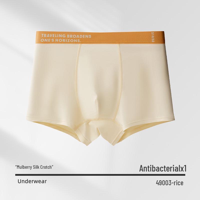 

Мужские подростковые антибактериальные хлопковые боксеры-брифы, премиум-класса, больших размеров, осень/зима. L [Waist 68cm, 90-120 jin]