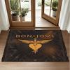 Bon Jovi Design Crystal Velvet Rug Soft Decorative Mat for Bedroom Entrance