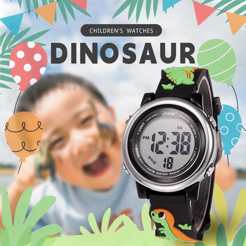 Kinderuhr Bestes Geschenk für Kinder 3-11 Jahre Dinosa 3D Cartoon Wasserdicht Geburtstagsgeschenk Kinder Armbanduhr