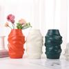 Nordic Creative Vase Home Decor Flower Vases for Home Wet and Dry Planter Desktop Decoration Imitation Ceramic Plastic Vases