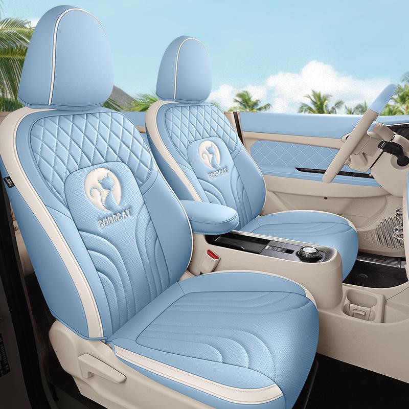 ORA Good Cat GT Cartoon Seat Cover - Full Wrap, Four Seasons Use, Cute Design, 2022 Model.