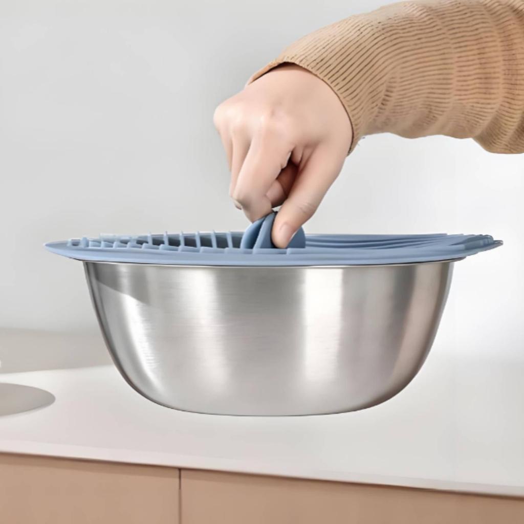 Microwave Lid (5-Pack), Multifunctional Suction Cup Lid, Airtight Seal, Reusable for Bowls