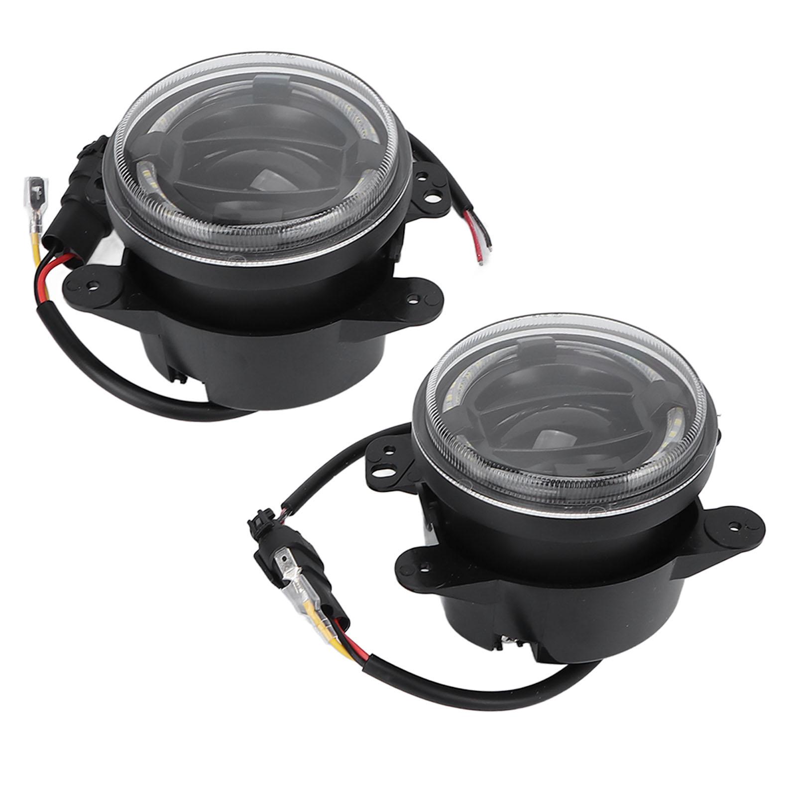 

2 шт. 4-дюймовые светодиодные противотуманные фары переднего бампера, круглые фары дальнего света, замена для Jeep Wrangler 20072018