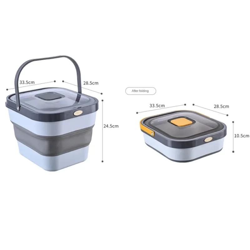 Cat Dog Food Storage Container Foldable Rice Bucket Cereal Dispenser Tank Pet Food Organizer Storage Container Kitchen Items