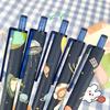 1Pc Random New Press Type Ballpoint Pens 0.5mm Cute Astronaut Writing Neutral Pen Student Gift Learning Office Supplies