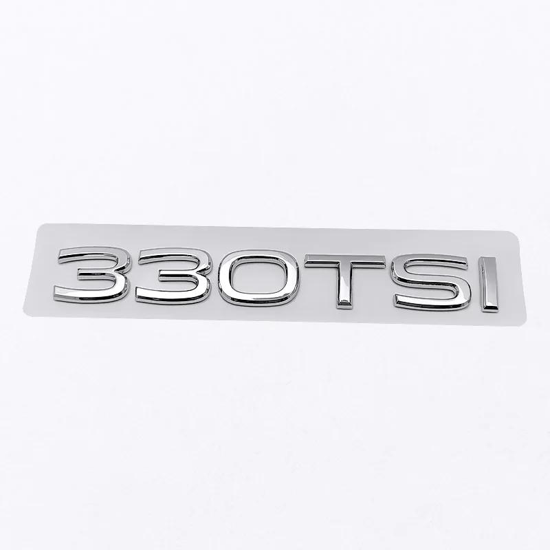 Car Rear Trunk Letters Badge 280TSI 300TSI 330TSI 380TSI Sticker for Golf Lavida Santana Touran Passat B5 Scirocco