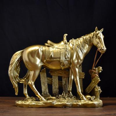 Statua konia Ozdoba artystyczna Dekoracyjna ozdoba kolekcjonerska, Rzeźba figurki konia do biura