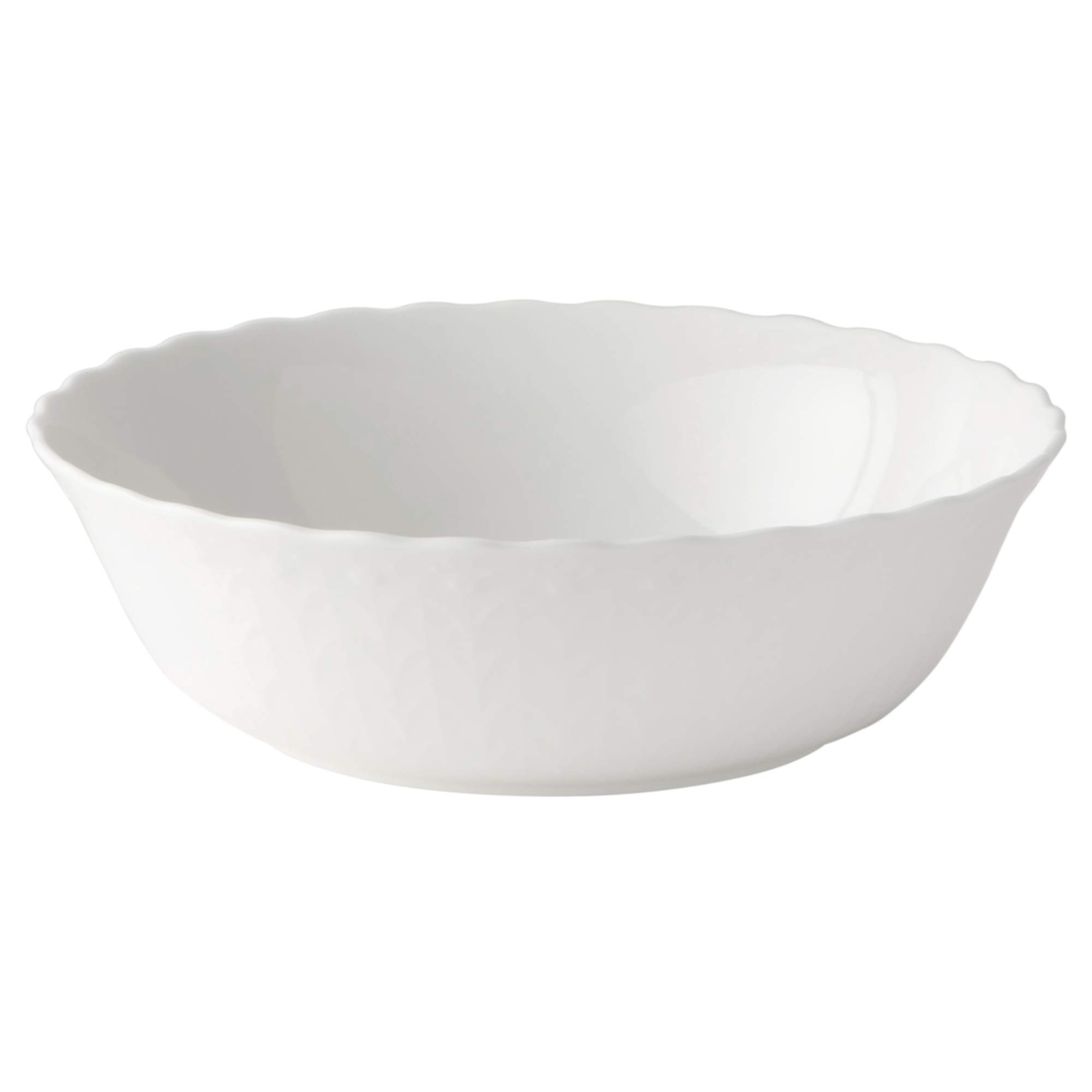 

NARUMI Silky White Salad Bowl, 16cm, White, Cute Relief Design, Cereal Bowl, Soup Bowl, Microwave Heating, Dishwasher Safe, 9968-1658P