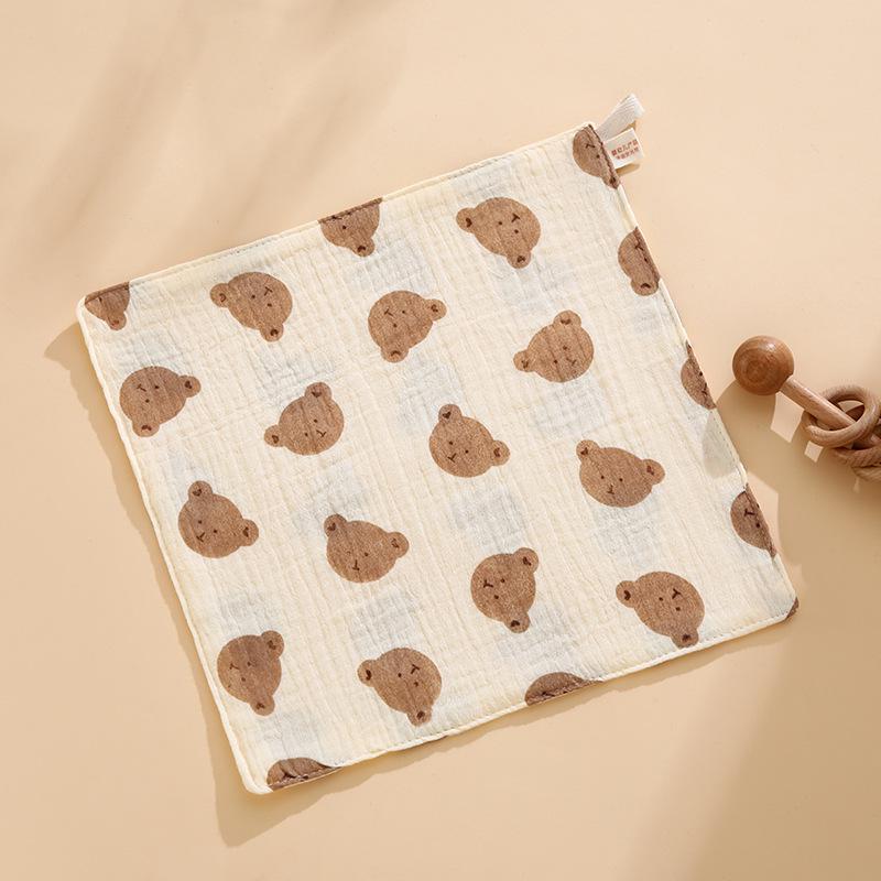 Newborn Baby Pure Cotton Gauze Washcloth - Class A Print