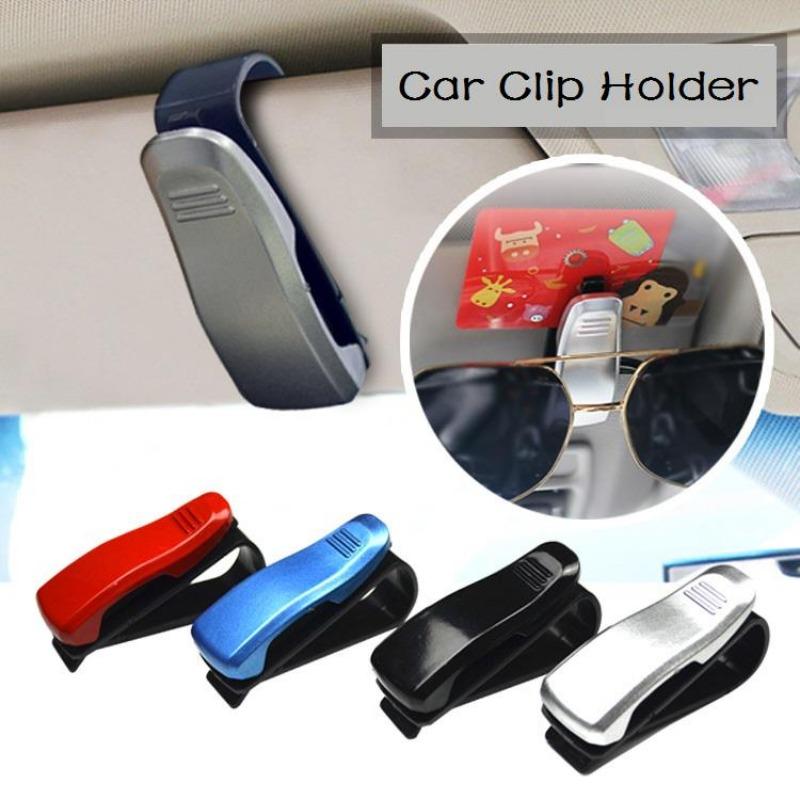2Pcs/1Pcs Car Glasses Ticket Clip Auto Vehicle Card Ticket Holder Pen Clip