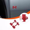 for Hummer EV Accessories Auto 2 Side Doors Body Sticker 3D Badges 2PCS Compatible with Hummer EV 2024 Real Carbon Fiber Decorative Decals (Style A