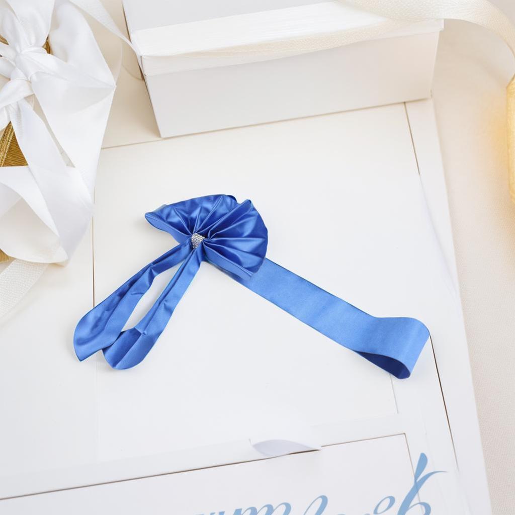 For Parties For Weddings Chair Cover Bands Chair Sashes 41x6cm Decorative Chair Sashes For Events Bowknot Design