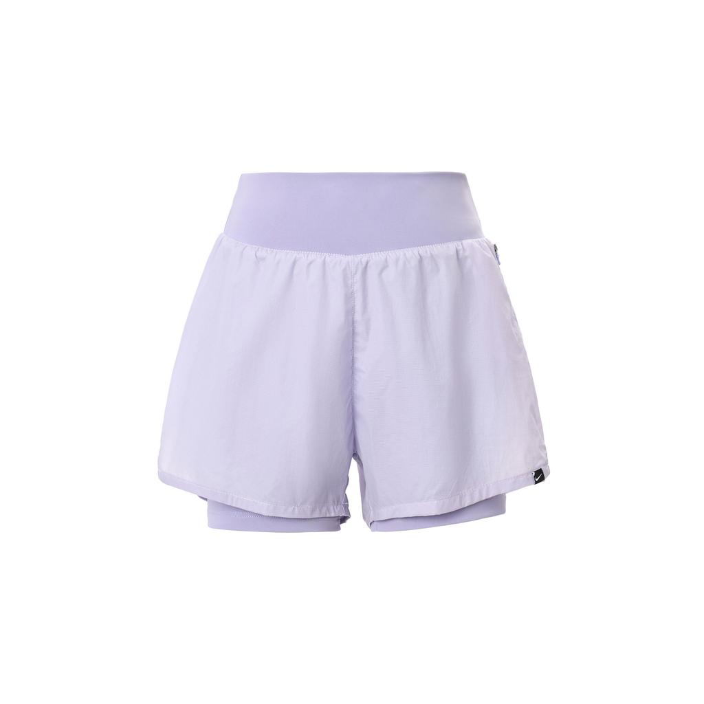 Nike Run Division Two-In-One Mid-Rise Reflective Regular Shorts Women Bottoms Oxygen-Purple FJ4252-536