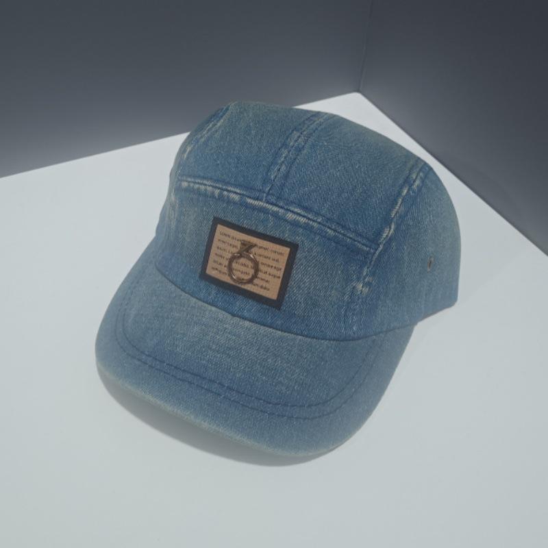 American retro cap men's and women's street hip-hop fashion sticker skateboard sun hat casual denim baseball cap