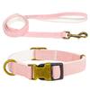Pet Collar and Leash Set Made of Durable Canvas Material. Ideal for Daily Walks Snap Fastening Design Makes It More Convenient