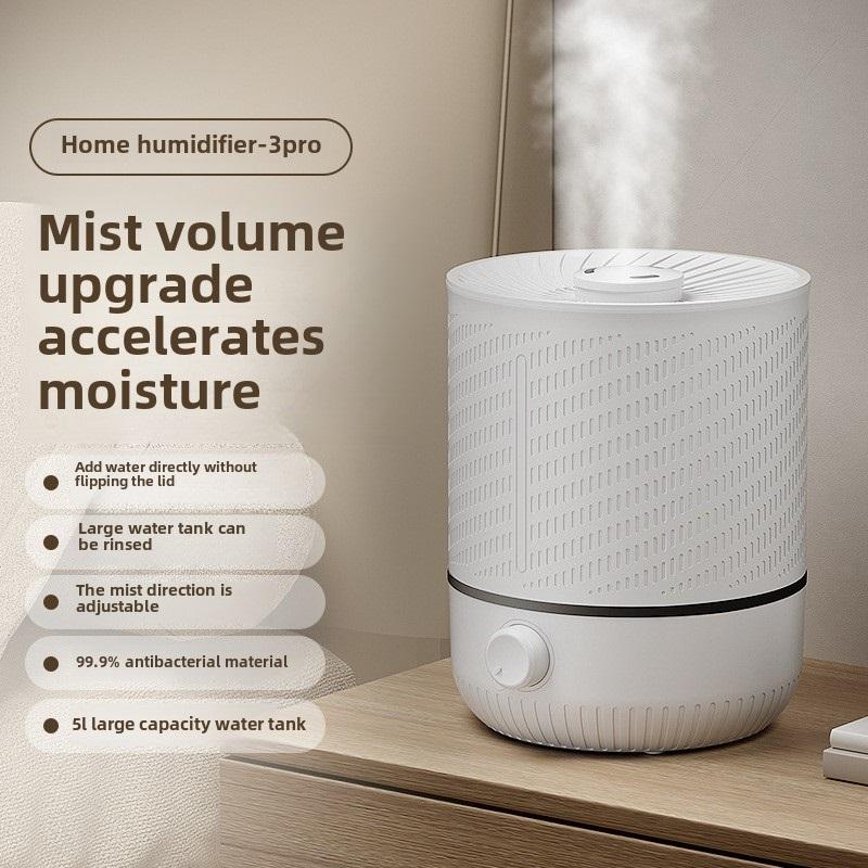 Xiaomi 5L Large Capacity Air Humidifier Smart Humidifier with Rotating Mist Auto Shut-Off High Fequency Humidifier Ultra Quiet for Home