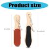 Double Sided Pine Wood Foot File Coarse Fine Grit Natural Pedicure Tool For Effective Heel Toe Exfoliation Care