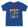 Falls Out Balls Out Funny Football Youth T-shirt